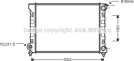 AVA VN2045 - Radiator, engine cooling car-mod.net