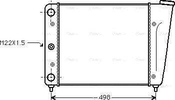 AVA VN2009 - Radiator, engine cooling car-mod.net