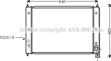 AVA VN2034 - Radiator, engine cooling car-mod.net