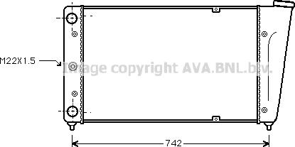 AVA VN2020 - Radiator, engine cooling car-mod.net