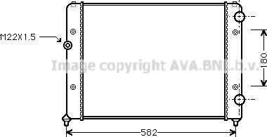 AVA VN2119 - Radiator, engine cooling car-mod.net