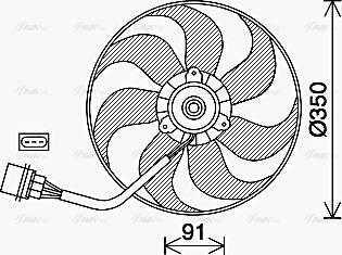 AVA VN7540 - Fan, radiator car-mod.net