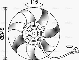 AVA VN7541 - Fan, radiator car-mod.net