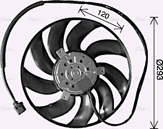 AVA VN7542 - Fan, radiator car-mod.net