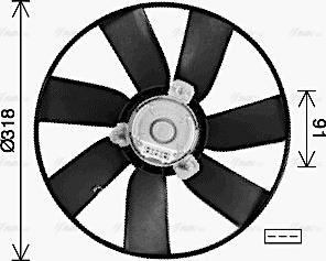 AVA VN7550 - Fan, radiator car-mod.net