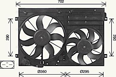 AVA VN7551 - Fan, radiator car-mod.net