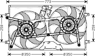 AVA VN7505 - Fan, radiator car-mod.net