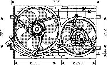 AVA VN7508 - Fan, radiator car-mod.net