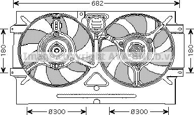 AVA VN7518 - Fan, radiator car-mod.net