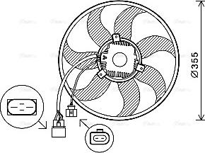AVA VN7534 - Fan, radiator car-mod.net