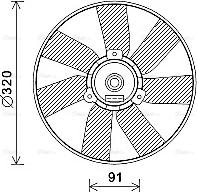AVA VN7538 - Fan, radiator car-mod.net