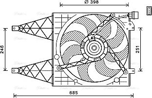 AVA VN7532 - Fan, radiator car-mod.net