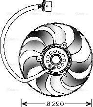 AVA VN7520 - Fan, radiator car-mod.net