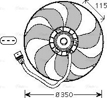 AVA VN7521 - Fan, radiator car-mod.net