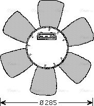 AVA VN7523 - Fan, radiator car-mod.net
