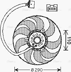 AVA VN7522 - Fan, radiator car-mod.net