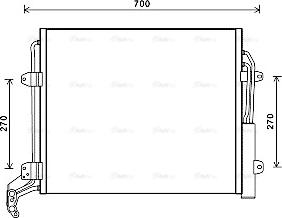 AVA VNA5324D - Condenser, air conditioning car-mod.net