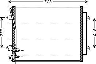 AVA VNA5226D - Condenser, air conditioning car-mod.net