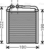 AVA VNA6256 - Heat Exchanger, interior heating car-mod.net