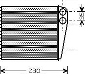 AVA VNA6229 - Heat Exchanger, interior heating car-mod.net