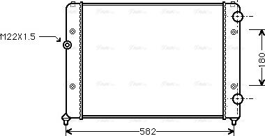 AVA VNA2119 - Radiator, engine cooling car-mod.net