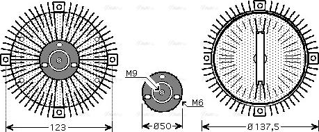 AVA VNC273 - Clutch, radiator fan car-mod.net