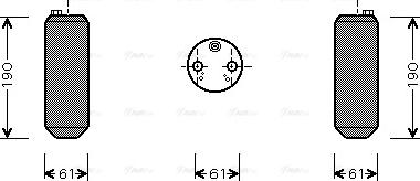 AVA VO D108 - Dryer, air conditioning car-mod.net