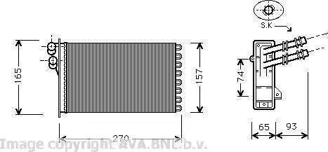 BEHR 8FH 351 311-021 - Heat Exchanger, interior heating car-mod.net