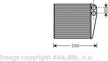 AVA VW6229 - Heat Exchanger, interior heating car-mod.net