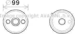 AVA VW3358 - Oil Cooler, automatic transmission car-mod.net