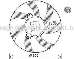 AVA VW7527 - Fan, radiator car-mod.net