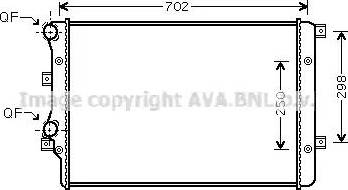 AVA VWA2206 - Radiator, engine cooling car-mod.net