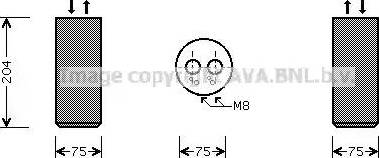 AVA VW D053 - Dryer, air conditioning car-mod.net