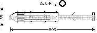 AVA VW D075 - Dryer, air conditioning car-mod.net