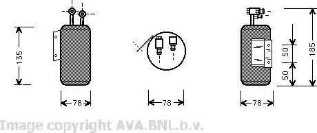 AVA VW D169 - Dryer, air conditioning car-mod.net