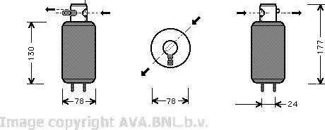 AVA VWD165 - Dryer, air conditioning car-mod.net