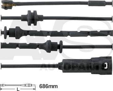 AVS Autoparts 340665 - Warning Contact, brake pad wear car-mod.net