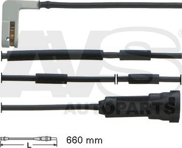 AVS Autoparts 340601 - Warning Contact, brake pad wear car-mod.net