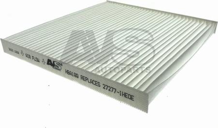 AVS Autoparts HBA189 - Filter, interior air car-mod.net