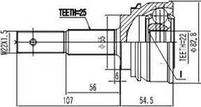 Aywiparts AW1510095A - CV Joint Kit, drive shaft car-mod.net