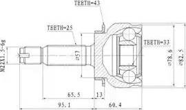 Aywiparts AW1510036A - CV Joint Kit, drive shaft car-mod.net