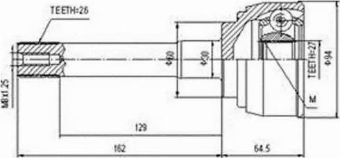Aywiparts AW1510025 - CV Joint Kit, drive shaft car-mod.net