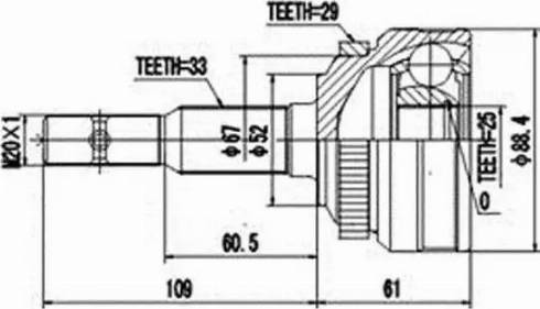 Aywiparts AW1510278A - CV Joint Kit, drive shaft car-mod.net