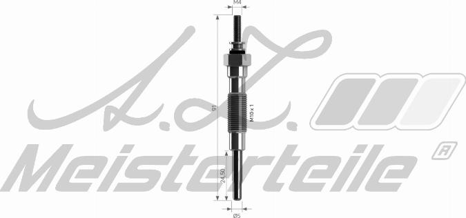 A.Z. Meisterteile AZMT-49-040-1108 - Glow Plug car-mod.net