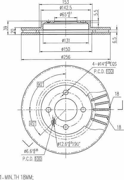 A.Z. Meisterteile AZMT-44-024-1413 - Brake Disc car-mod.net