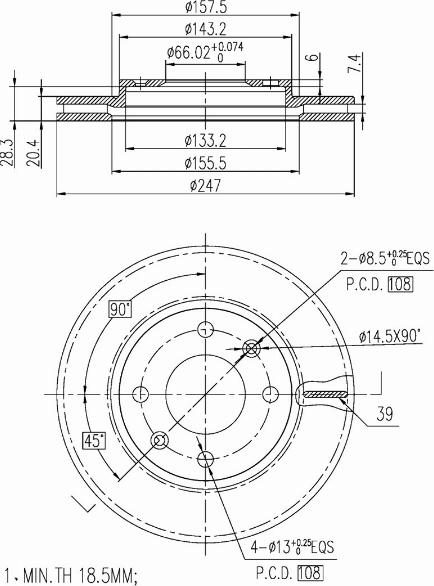A.Z. Meisterteile AZMT-44-024-1417 - Brake Disc car-mod.net