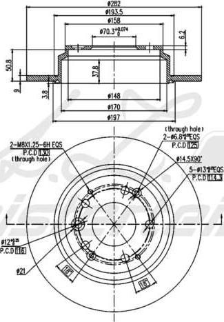 A.Z. Meisterteile AZMT-44-024-1561 - Brake Disc car-mod.net