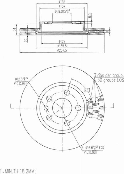 A.Z. Meisterteile AZMT-44-024-1512 - Brake Disc car-mod.net