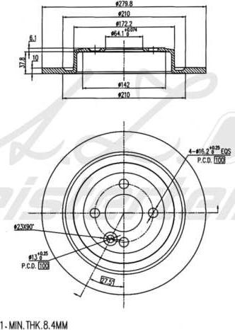 A.Z. Meisterteile AZMT-44-024-1576 - Brake Disc car-mod.net