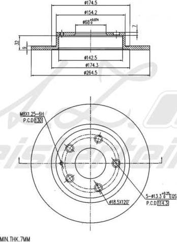 A.Z. Meisterteile AZMT-44-024-1683 - Brake Disc car-mod.net
